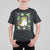 Kawaii Frog Cat in Frog Hat Retro 90s Cottagecore Aesthetic T Shirt For Kid TS09 Black Printyourwear