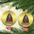 Funny Xmas Christmas Ornament When You're Dead Inside But It's Christmas Chillin Skeleton TS09 Circle Gold Print Your Wear
