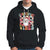 Vintage Groovy Santa Christmas Vibe Funny Retro Hoodie TS09 Black Printyourwear