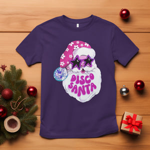 Funny Pink Santa Retro Groovy Funky Disco Christmas Cool Sunglass T Shirt TS09 Purple Printyourwear