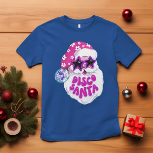 Funny Pink Santa Retro Groovy Funky Disco Christmas Cool Sunglass T Shirt TS09 Royal Blue Printyourwear