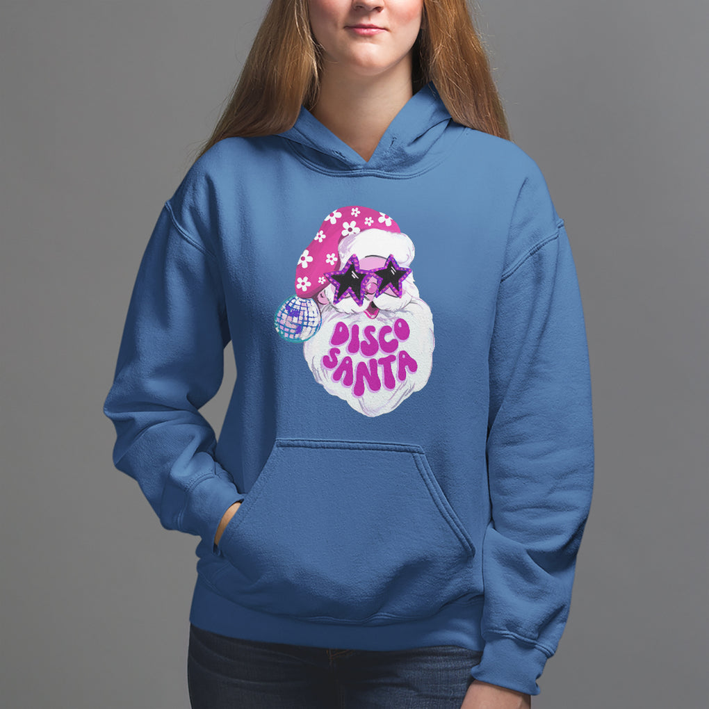 Funny Pink Santa Retro Groovy Funky Disco Christmas Cool Sunglass Hoodie TS09 Royal Blue Printyourwear