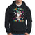 Stay Marry and bright Groovy Christmas Hippie Santa Clause Hoodie TS09 Black Printyourwear