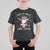 Stay Marry and bright Groovy Christmas Hippie Santa Clause T Shirt For Kid TS09 Black Printyourwear