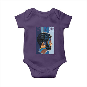 African American Dad Baby Onesie Black History King Melanin Father Pride TS09 Purple Print Your Wear