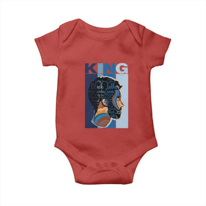 African American Dad Baby Onesie Black History King Melanin Father Pride TS09 Red Print Your Wear