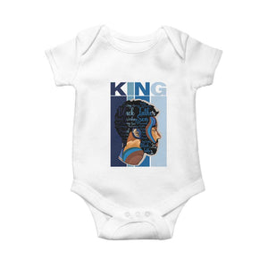 African American Dad Baby Onesie Black History King Melanin Father Pride TS09 White Print Your Wear