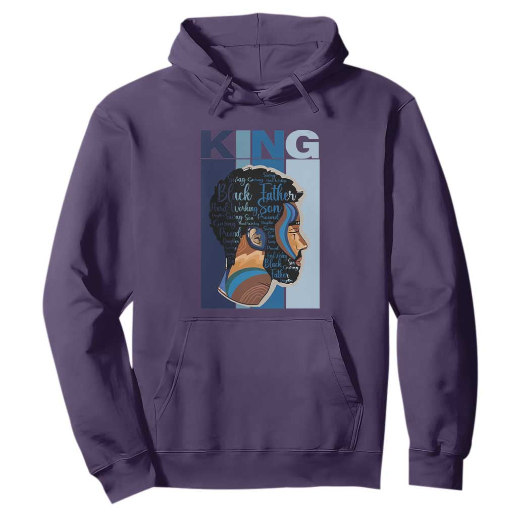 Black History King Father Melanin African American Dad Hoodie TS09 Purple Printyourwear