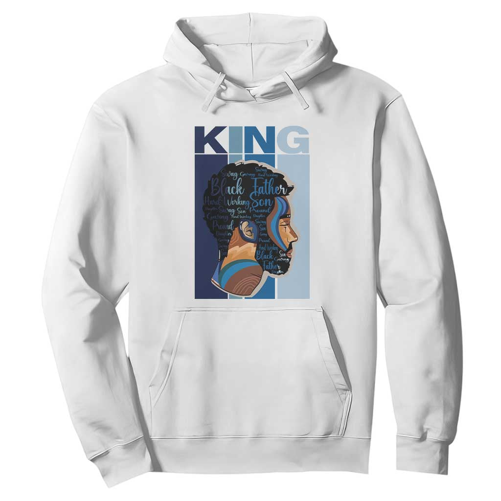 Black History King Father Melanin African American Dad Hoodie TS09 White Printyourwear