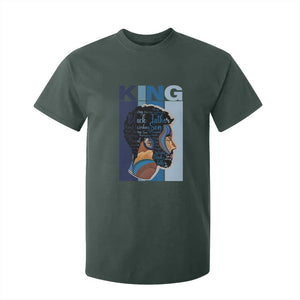 African American Dad T Shirt For Kid Black History King Melanin Father Pride TS09 Dark Forest Green Print Your Wear