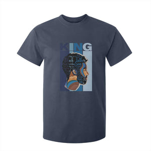 African American Dad T Shirt For Kid Black History King Melanin Father Pride TS09 Navy Print Your Wear