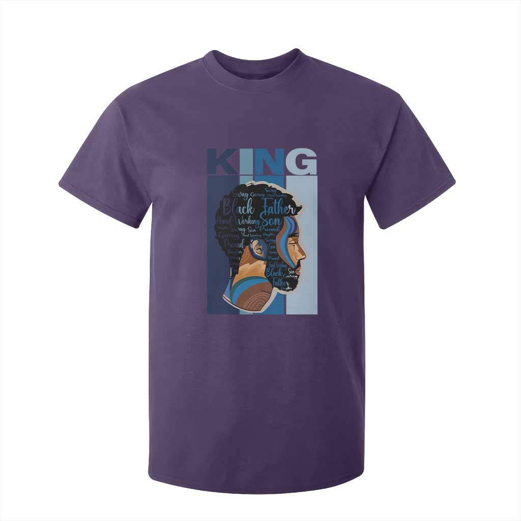 African American Dad T Shirt For Kid Black History King Melanin Father Pride TS09 Purple Print Your Wear