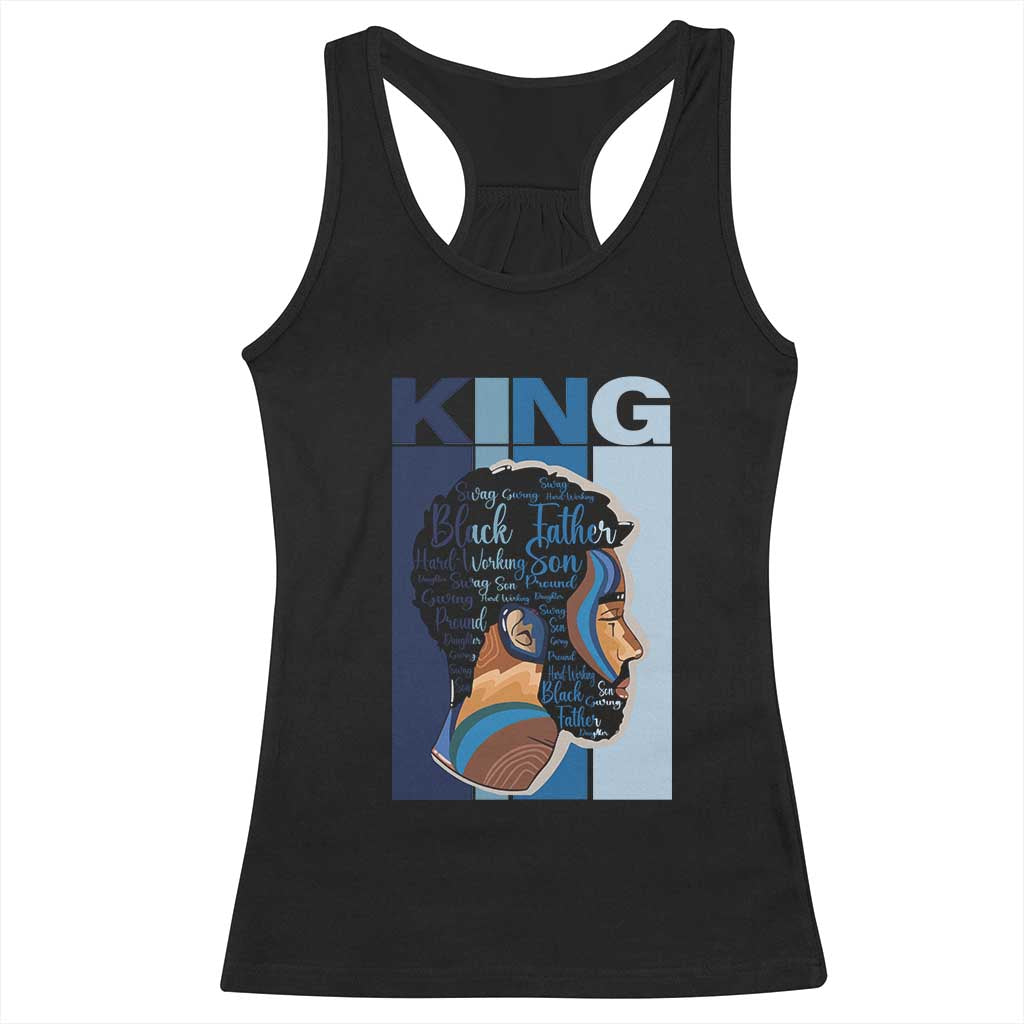 African American Dad Racerback Tank Top Black History King Melanin Father Pride TS09 Black Print Your Wear