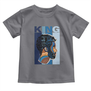 African American Dad Toddler T Shirt Black History King Melanin Father Pride TS09 Charcoal Print Your Wear