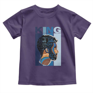 African American Dad Toddler T Shirt Black History King Melanin Father Pride TS09 Purple Print Your Wear