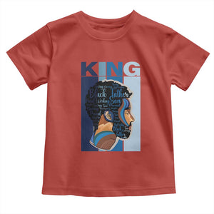 African American Dad Toddler T Shirt Black History King Melanin Father Pride TS09 Red Print Your Wear