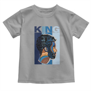 African American Dad Toddler T Shirt Black History King Melanin Father Pride TS09 Sport Gray Print Your Wear