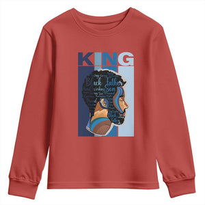 African American Dad Youth Sweatshirt Black History King Melanin Father Pride TS09 Red Print Your Wear