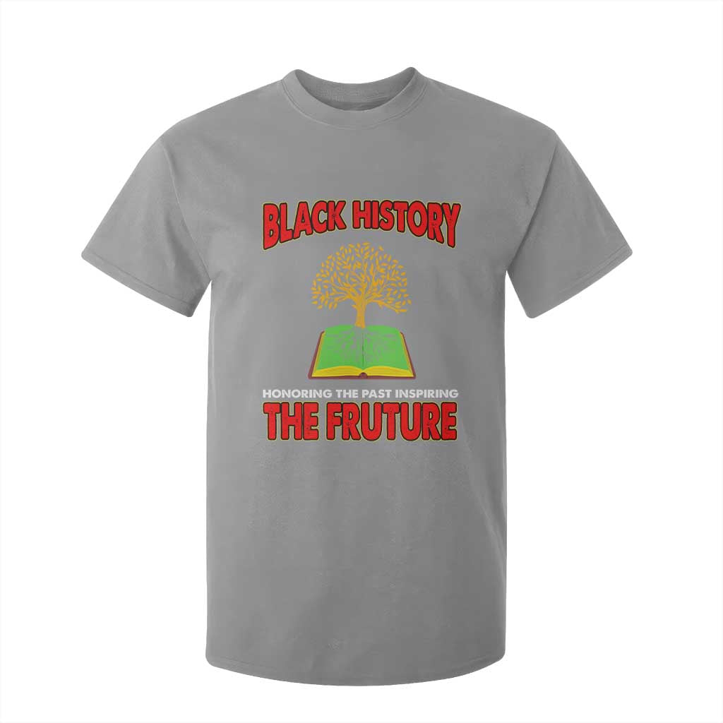 Black History Month T Shirt For Kid Honoring The Past Inspiring The Future TS09 Sport Gray Print Your Wear