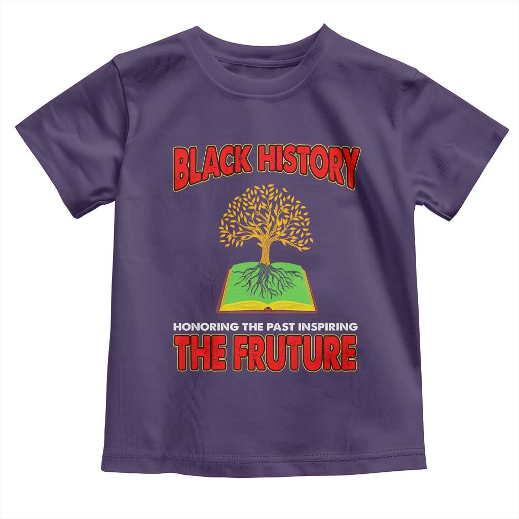Black History Month Toddler T Shirt Honoring The Past Inspiring The Future TS09 Purple Print Your Wear