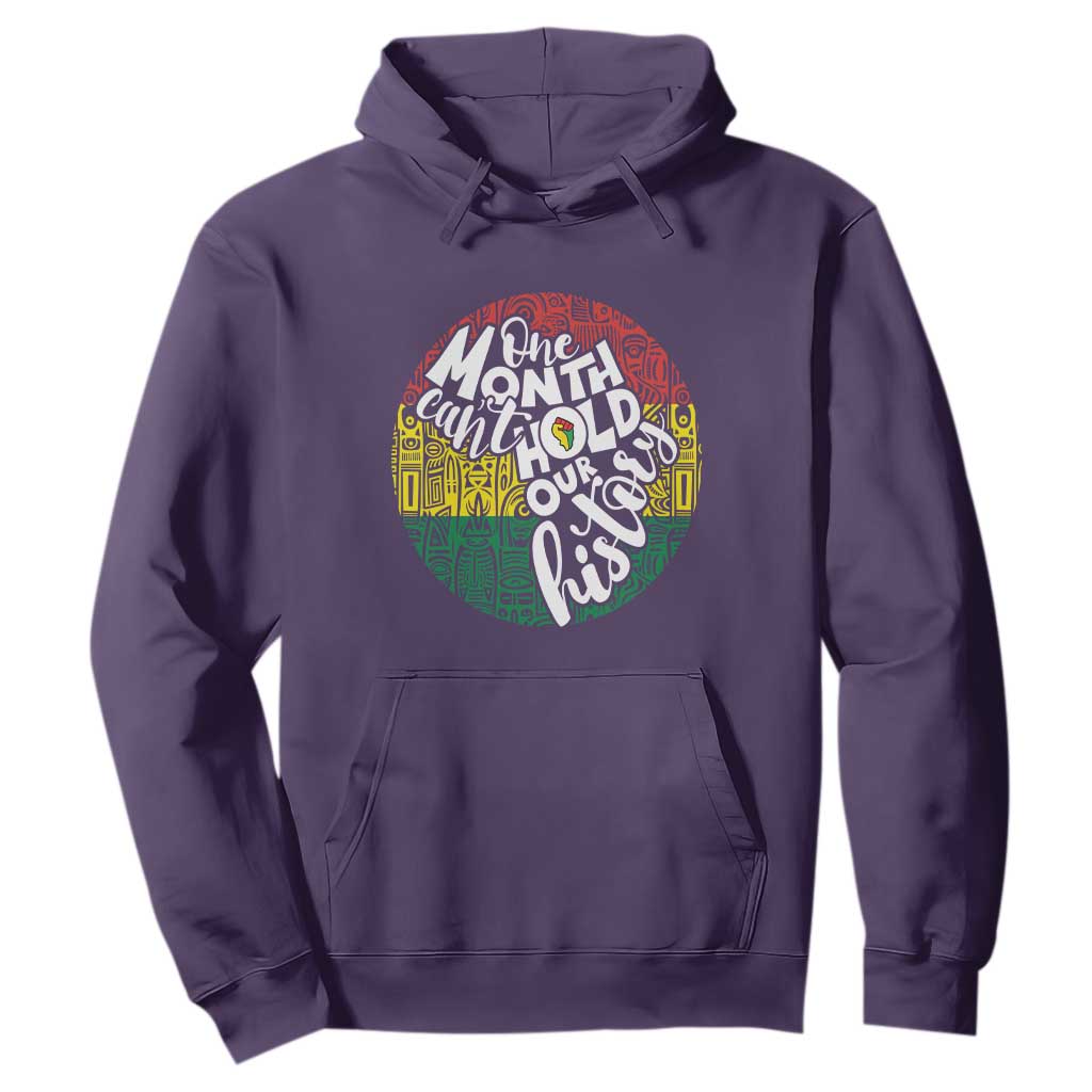 One Month Can't Hold Our History African American Hoodie TS09 Purple Printyourwear