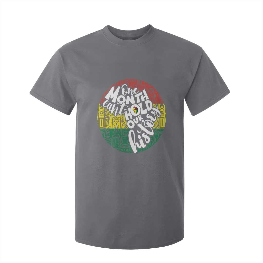 Black Pride T Shirt For Kid One Month Can't Hold Our History TS09 Charcoal Print Your Wear