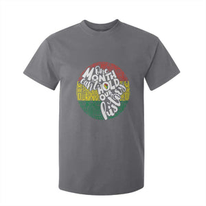 Black Pride T Shirt For Kid One Month Can't Hold Our History TS09 Charcoal Print Your Wear