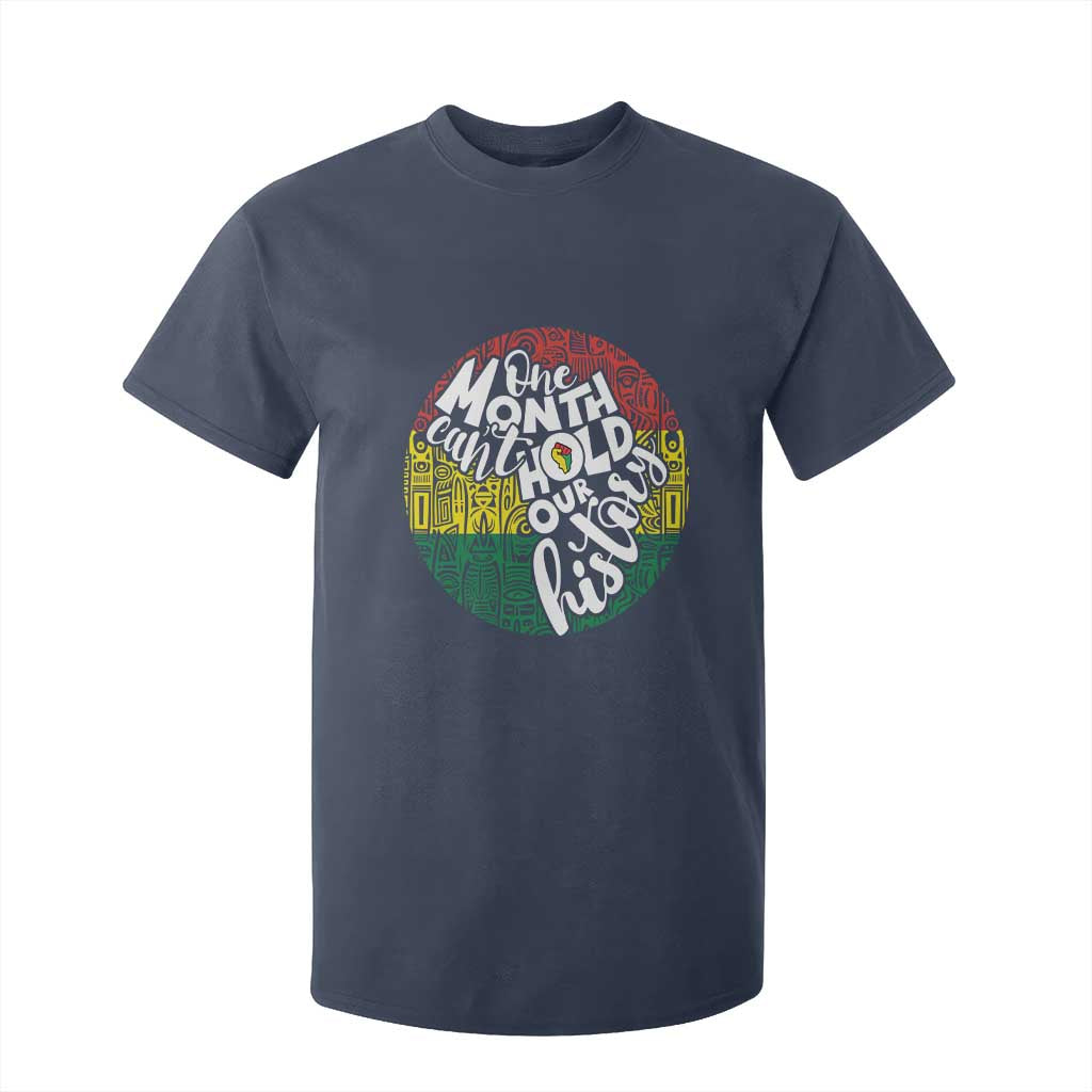 Black Pride T Shirt For Kid One Month Can't Hold Our History TS09 Navy Print Your Wear