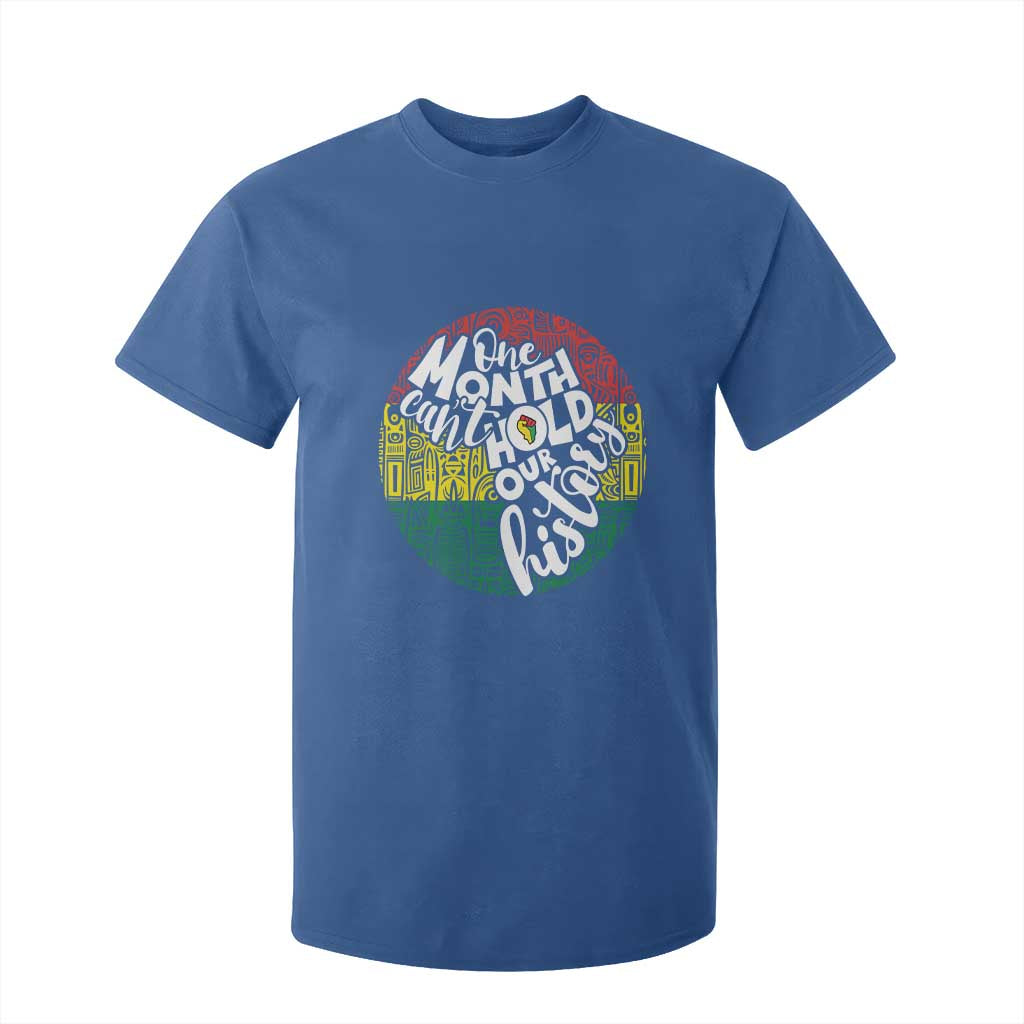 Black Pride T Shirt For Kid One Month Can't Hold Our History TS09 Royal Blue Print Your Wear