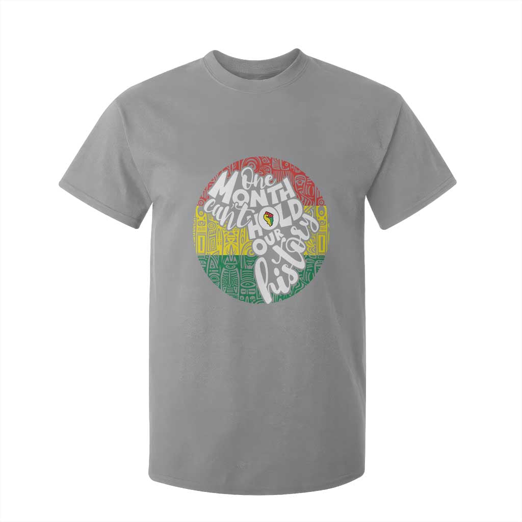 Black Pride T Shirt For Kid One Month Can't Hold Our History TS09 Sport Gray Print Your Wear