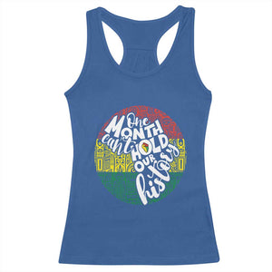 Black Pride Racerback Tank Top One Month Can't Hold Our History TS09 Royal Blue Print Your Wear