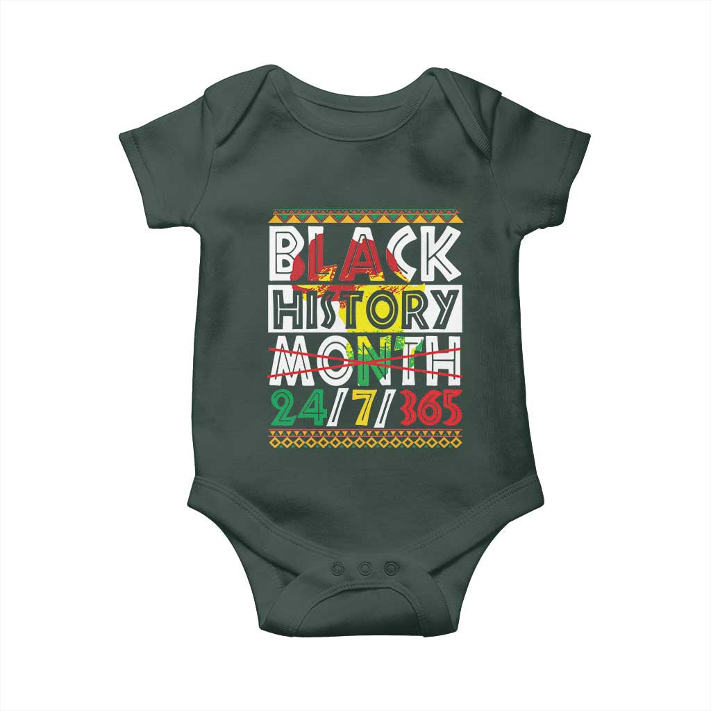Black History Baby Onesie 24/7/365 Pride African American TS09 Print Your Wear
