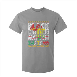 Black History T Shirt For Kid 24/7/365 Pride African American TS09 Sport Gray Print Your Wear