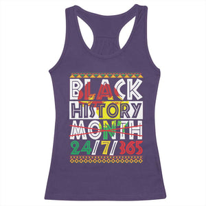 Black History Racerback Tank Top 24/7/365 Pride African American TS09 Purple Print Your Wear