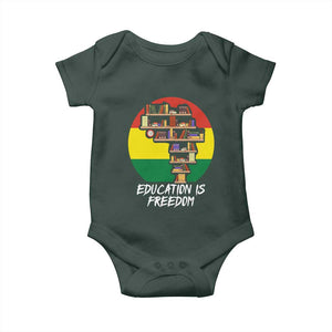 Black History Month Baby Onesie Education Is Freedom African American Educator TS09 Print Your Wear