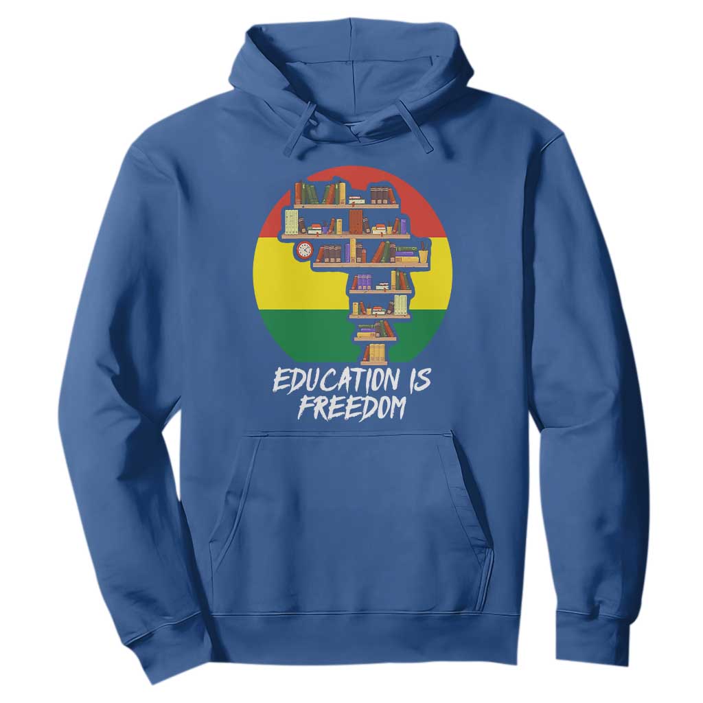 Black History Month Hoodie Education Is Freedom African Americans TS09 Royal Blue Printyourwear