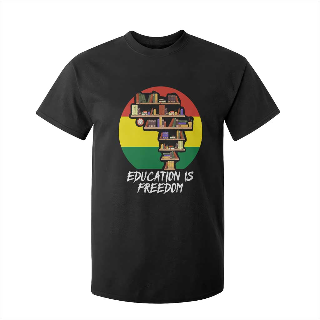Black History Month T Shirt For Kid Education Is Freedom African American Educator TS09 Black Print Your Wear
