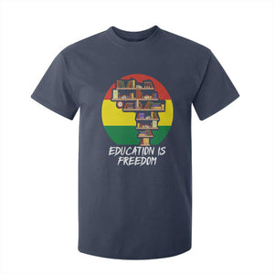 Black History Month T Shirt For Kid Education Is Freedom African American Educator TS09 Navy Print Your Wear