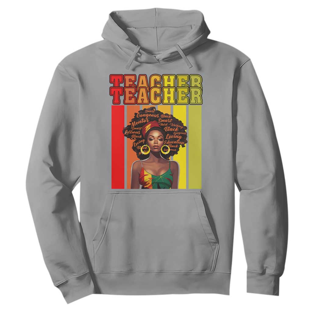Black History Month Hoodie Teacher Women African Americans School Educate TS09 Sport Gray Printyourwear