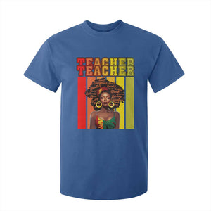 Black Teacher T Shirt For Kid African American Women School Educate TS09 Royal Blue Print Your Wear