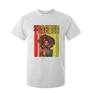 Black Teacher T Shirt For Kid African American Women School Educate TS09 White Print Your Wear