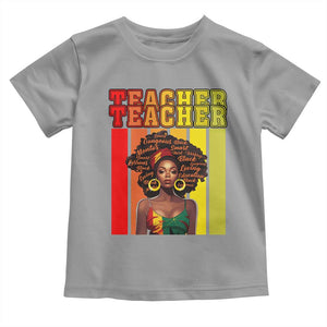 Black Teacher Toddler T Shirt African American Women School Educate TS09 Sport Gray Print Your Wear