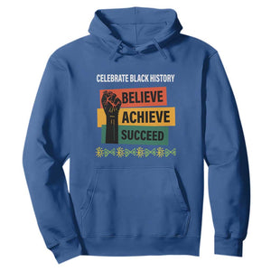 Black History Month Hoodie Believe Achieve Succeed African Americans TS09 Royal Blue Printyourwear