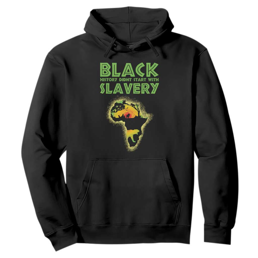 Black History Didn't Start With Slavery Hoodie TS09 Black Printyourwear