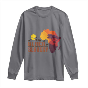 Black Pride Long Sleeve Shirt Black History Didn't Start With Slavery African TS09 Charcoal Print Your Wear