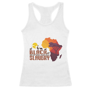 Black Pride Racerback Tank Top Black History Didn't Start With Slavery African TS09 White Print Your Wear