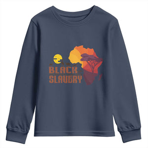 Black Pride Youth Sweatshirt Black History Didn't Start With Slavery African TS09 Navy Print Your Wear