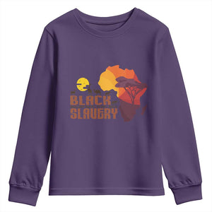 Black Pride Youth Sweatshirt Black History Didn't Start With Slavery African TS09 Purple Print Your Wear