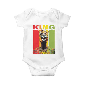 African American Dad Baby Onesie Black History King Father Melanin TS09 White Print Your Wear