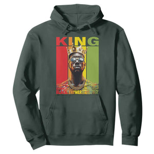 Black History King Father Melanin African American Dad Hoodie TS09 Dark Forest Green Printyourwear